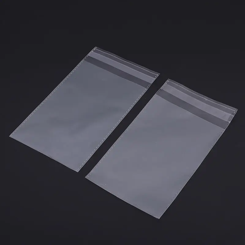 Factory Custom Biodegradable Transparent OPP Packaging Bag Clear Plastic Self-adhesive Cellophane Bags With Logo