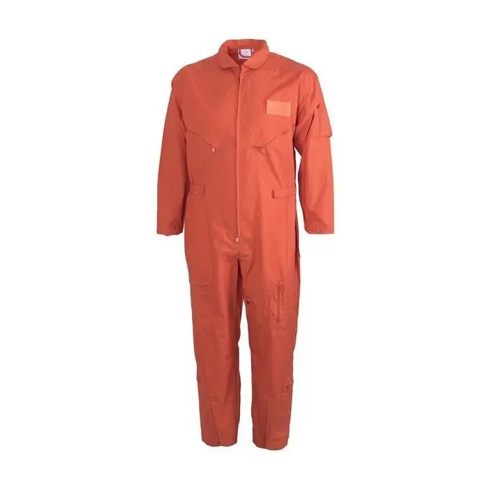 Cotton Short Sleeve Orange Coveralls 