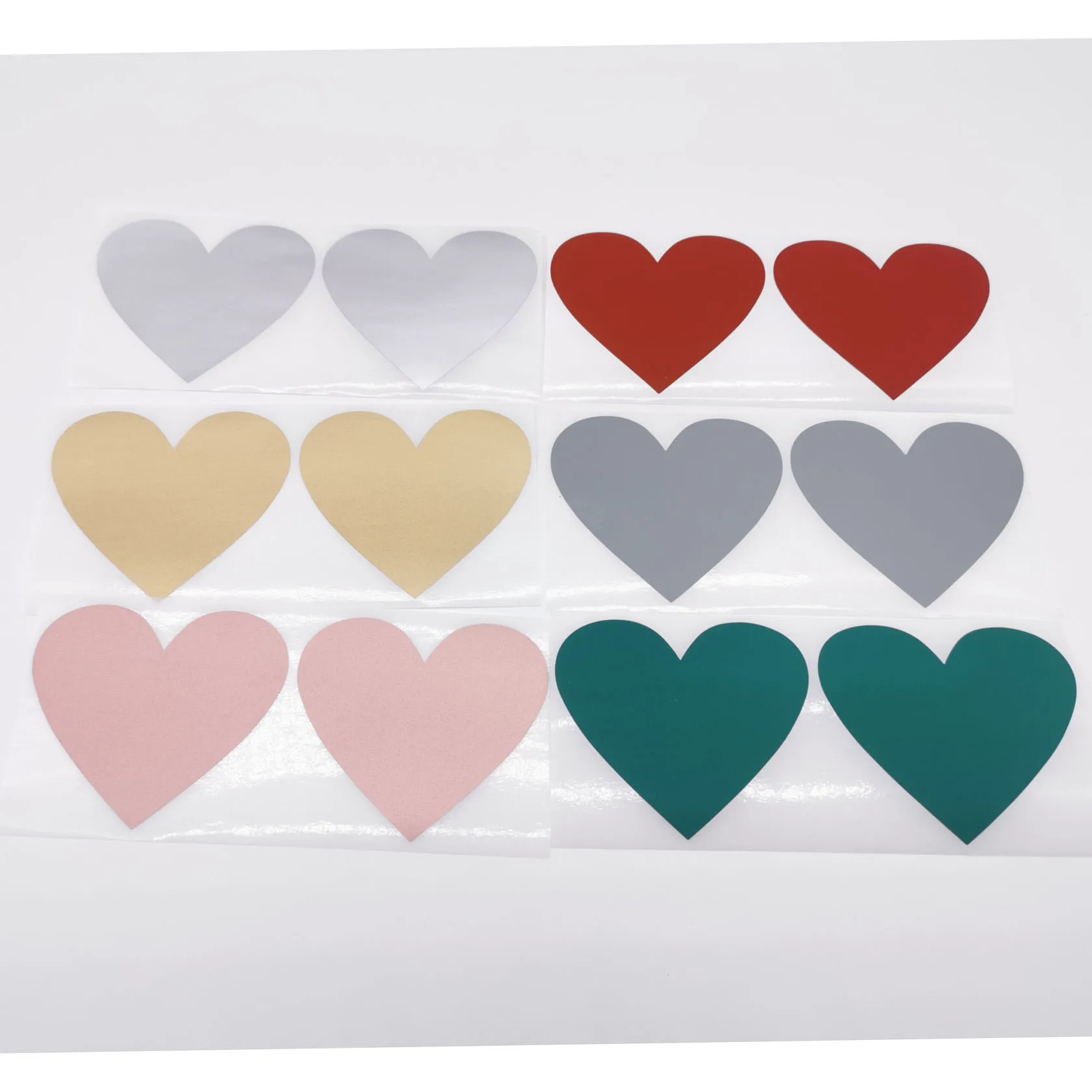 Heart Scratch Off Stickers self-Adhesive Scratch Off Label 70X80MM