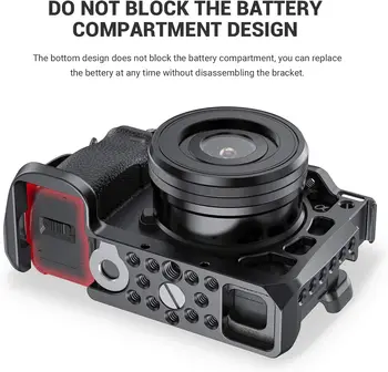SMALLRIG Cage for Sony Alpha A6600/ILCE 6600 Mirrorless Camera with Cold Shoe Mounts - CCS2493 detail image