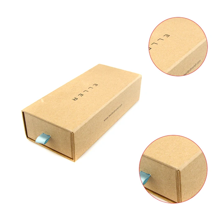 Custom Paperboard Kraft Drawer Set Box Triple Layers Drawer Gift Box For Jewelry Shoes Packaging supplier