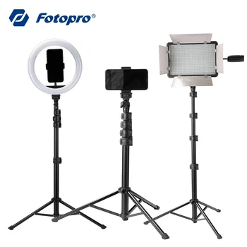 Fotopro Premium Quality Portable Aluminum Extendable Photography Smartphone Vlogger Selfie Standing Tripod