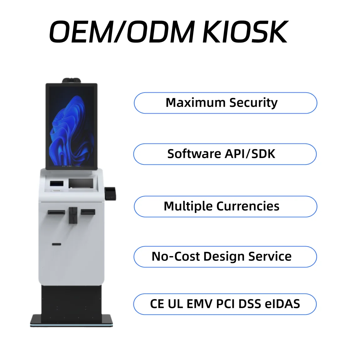 Crtly自动提款机自动收银机取款机存款账单接收器加密ATM BTM支付亭| Alibaba.com