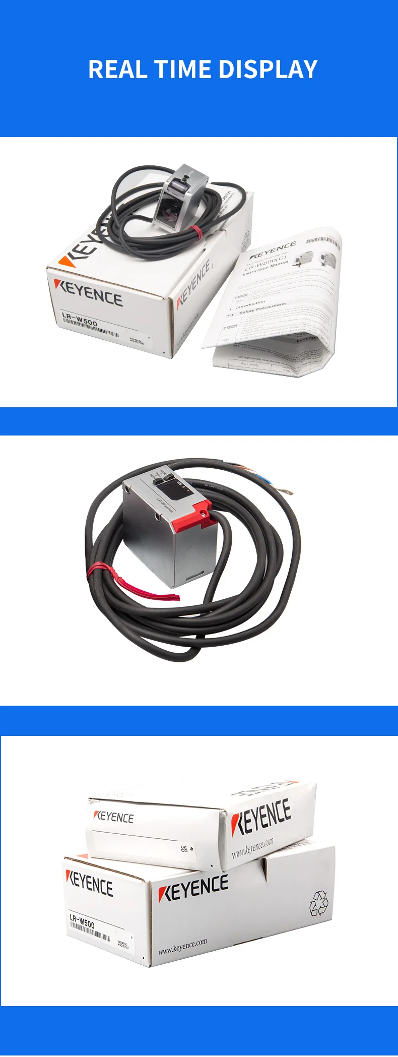 KEYENCE LR-W500 Color Code Sensor - Full-Spectrum Detection