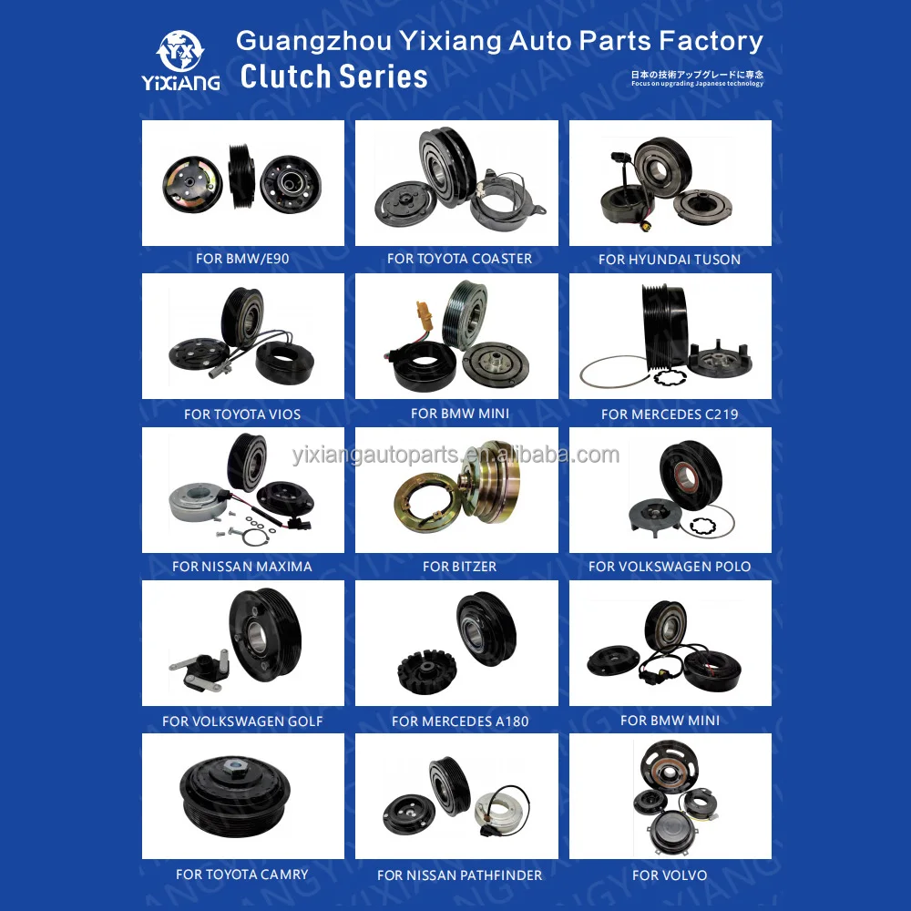 High-Efficiency AC Clutch for Guangyu 10P17 8PK Factory Direct Sales, 1year Warranty