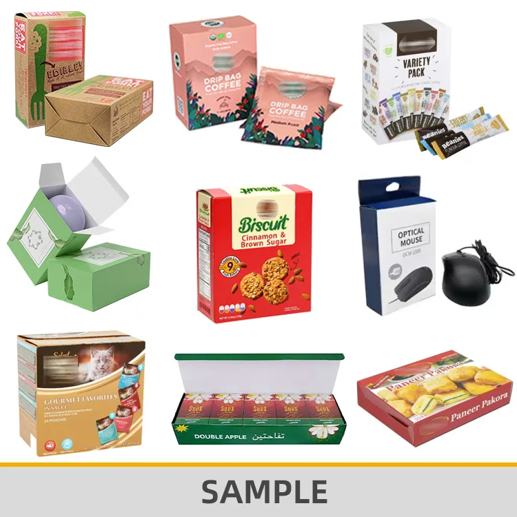 Automatic Spices Sahcet Box Packaging Machines Small Carton Box Packing Machine