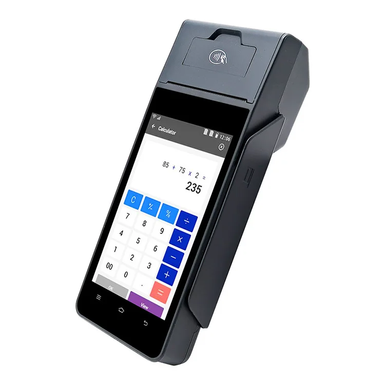 ZCS Z90 Smart Biometric Machine with Multiple Finger Sensor POS  Ticket Printing Mobile POS Machine