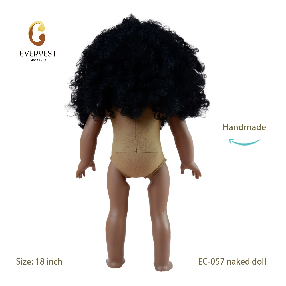 Fashion African Vinyl Doll Manufacturer Custom American Nude Girl Dolls for Girls Wholesale