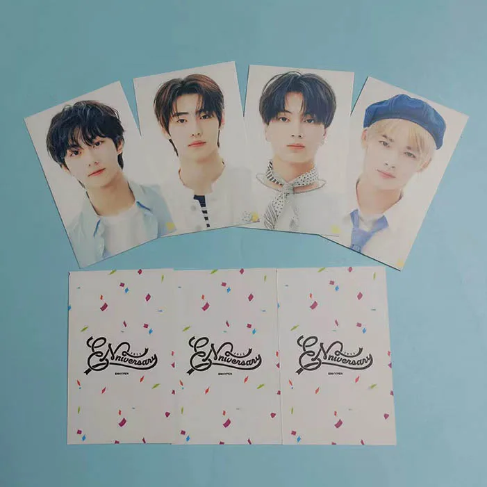 Custom Double Side Color Slogan Postcards Kpop Holographic Photocard Paper Small Cards