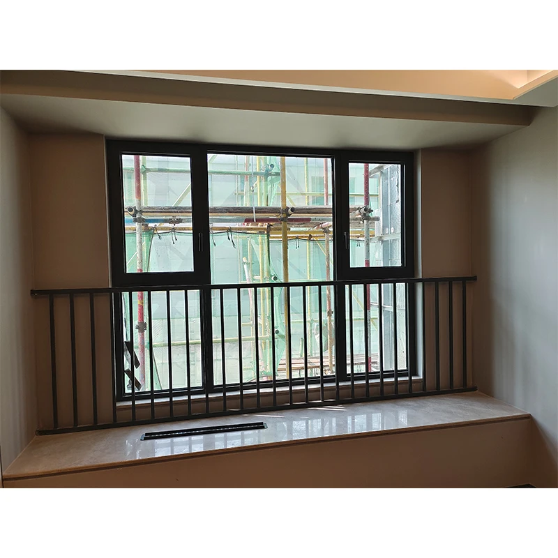 Modern Design Ultra-Narrow Aluminum Casement Window with High Impact Steel Frame Custom Hurricane-Proof Windows Doors Bathrooms