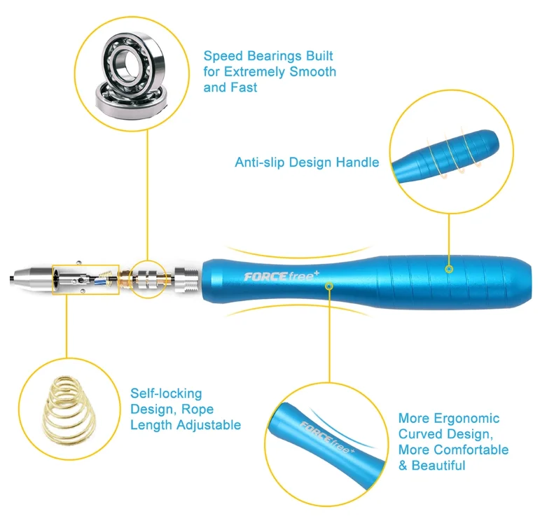 ProCircle Fitness Training Self Locking Speed Steel  Wire Skipping Jump Rope