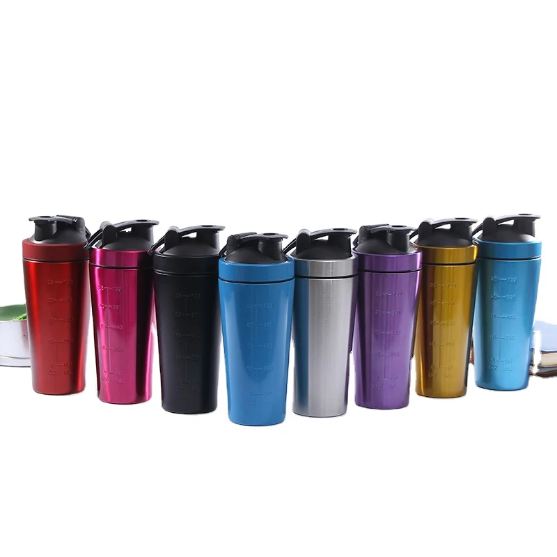 Customized Logo 960ml Stainless Steel Single Wall Protein Shaker