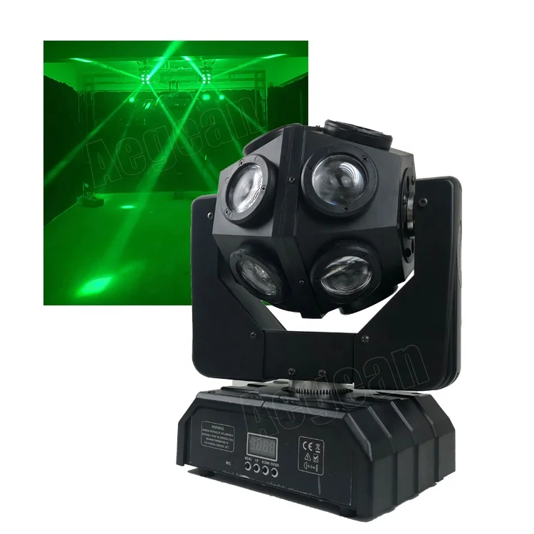 12x12w Mini Led Football Rotation Led Moving Head Stage Lights for Night Disco
