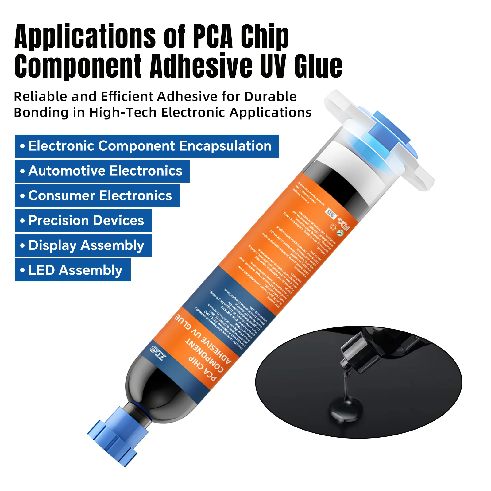 Professional Fast Light-Curing UV Glue Adhesive Camera Lens Module Transparent Bonding for Construction Silicone Material