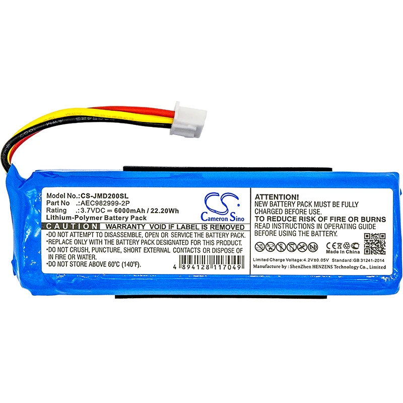 Let op Ja Shinkan 6000mah Replacement Battery For Jbl Charge 1,Aec982999-2p - Buy Charge  Battery Product on Alibaba.com