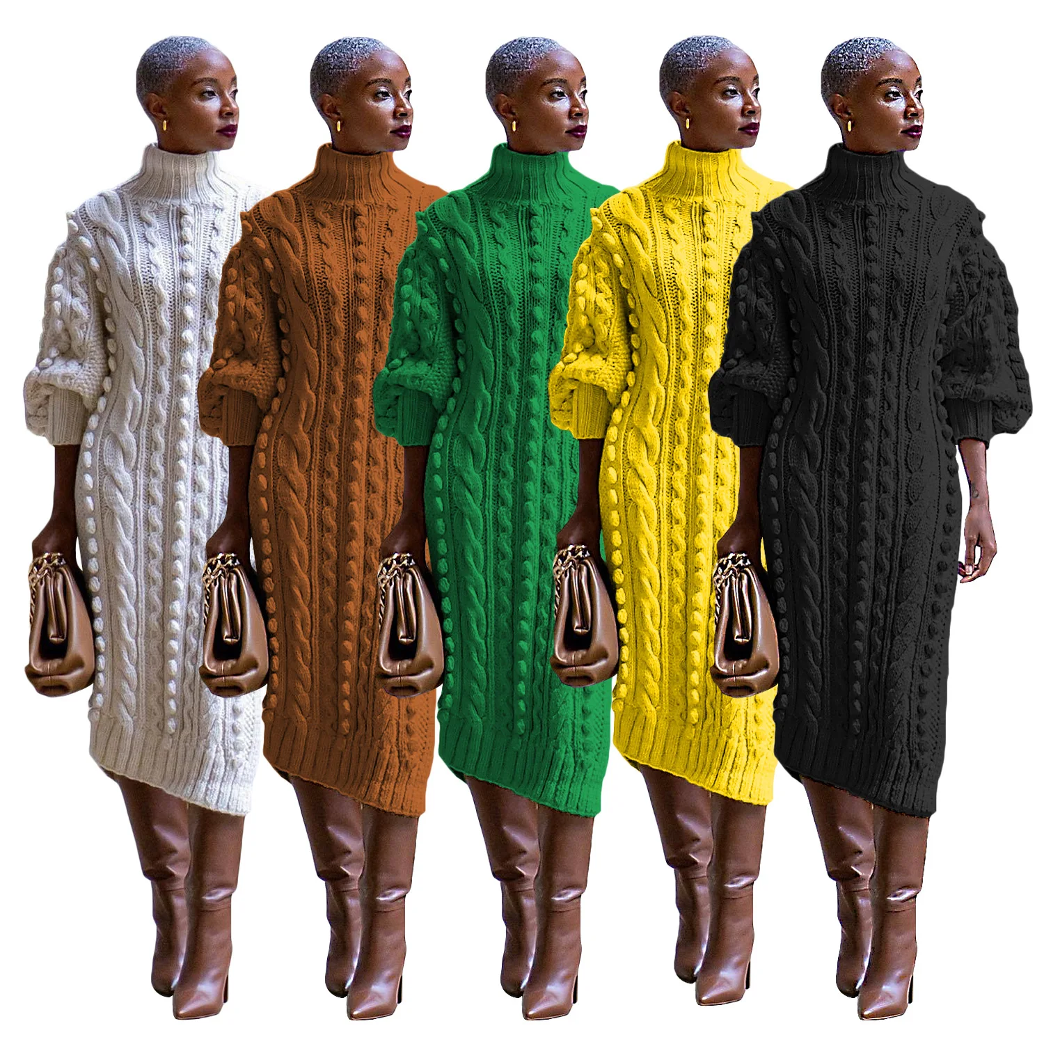woolen winter dresses Maxi Vintage Plaid Long Women Dress Woolen Gray Shirt Dresses  LiveTrendsX