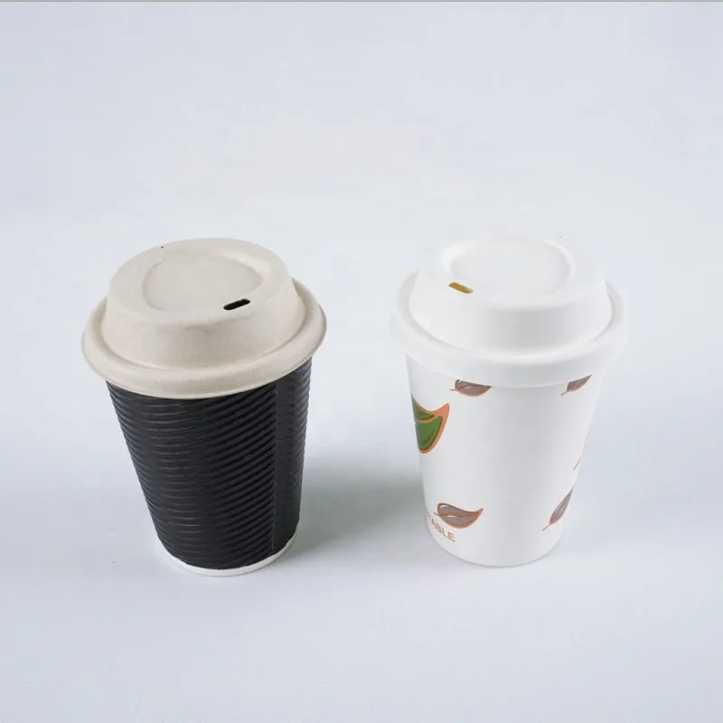 Cpla Cup Lid Flatdboard Eco Friendly Biodegradable Compostable Cover Lids For Paper Cups