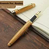 Penna stilografica color legno naturale - Bambù