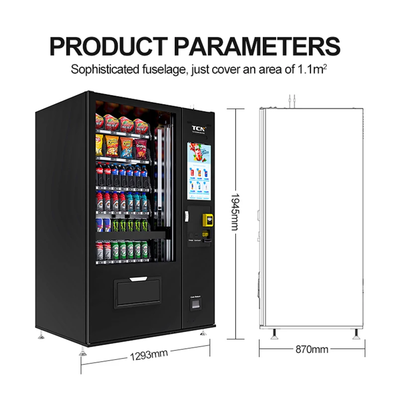 TCN Elevator Vending Machine for Business Fresh Food Cooling Vending Machine