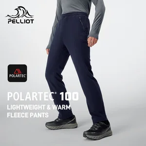 New Arrival Pelliot Polartec 100 Fleece Pants Men's Outdoor Warm Hiking Mountain Trousers Casual Cycling 100% Polyester Standard