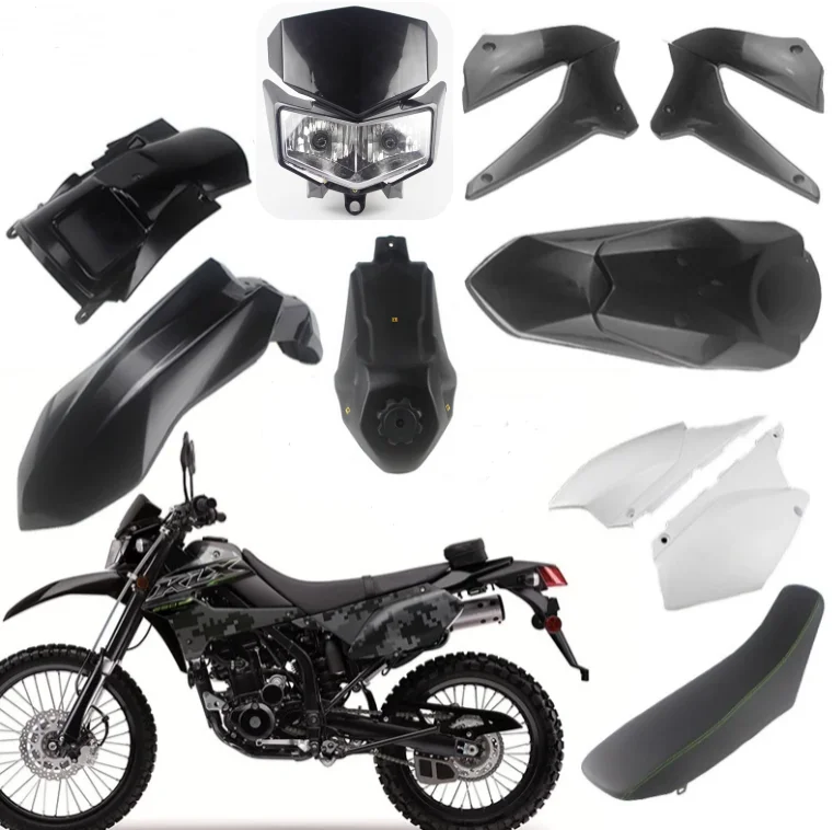 Kawasaki KLX250 Oil Tank Covers - 3 Color Options For 2008-2019 KLX250S/D-Tracker X Models