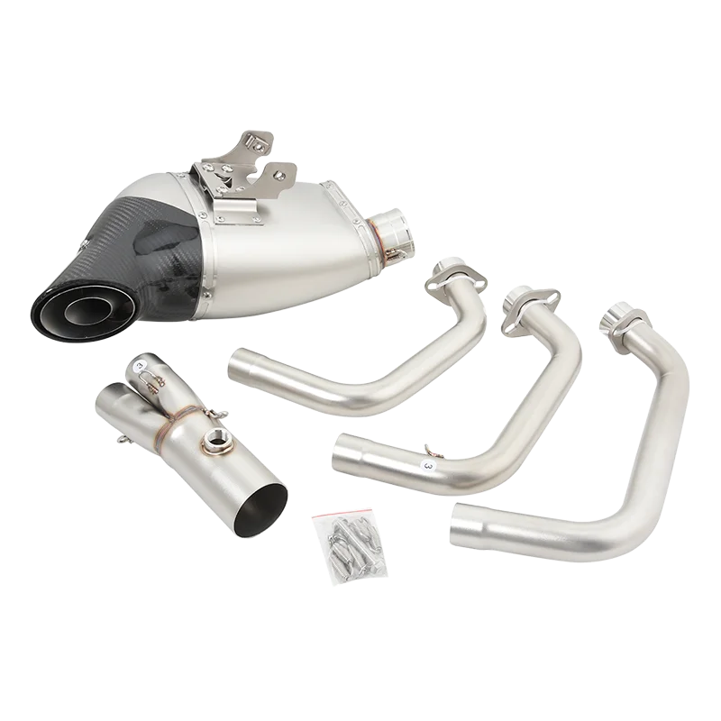 Мотоциклетная полная система выхлопных газов для Yamaha MT-09 XSR900 трассировщик 900 GT модификация звеньевой трубы глушитель из углеродного волокна DB