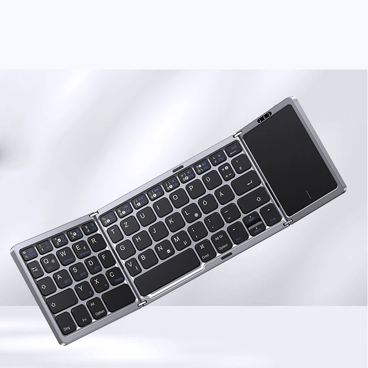 Touchpad Teclado Compacto Mini Plegable Teclado Plegable Portatil