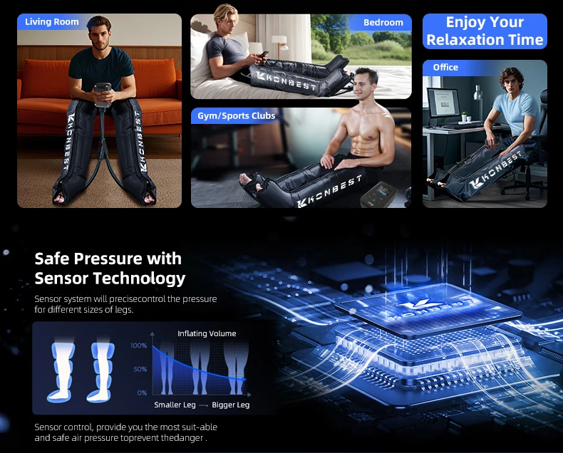 Improve Circulation Rechargeable Digital Sequential Air Compression ...