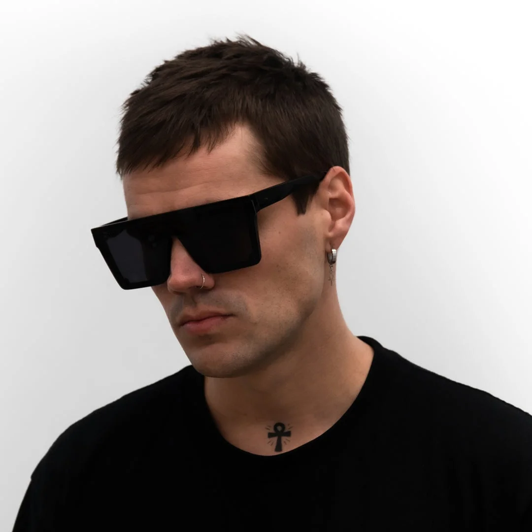 1871 Oversized Square Sunglasses - Unisex Big Flat Top  display picture 1