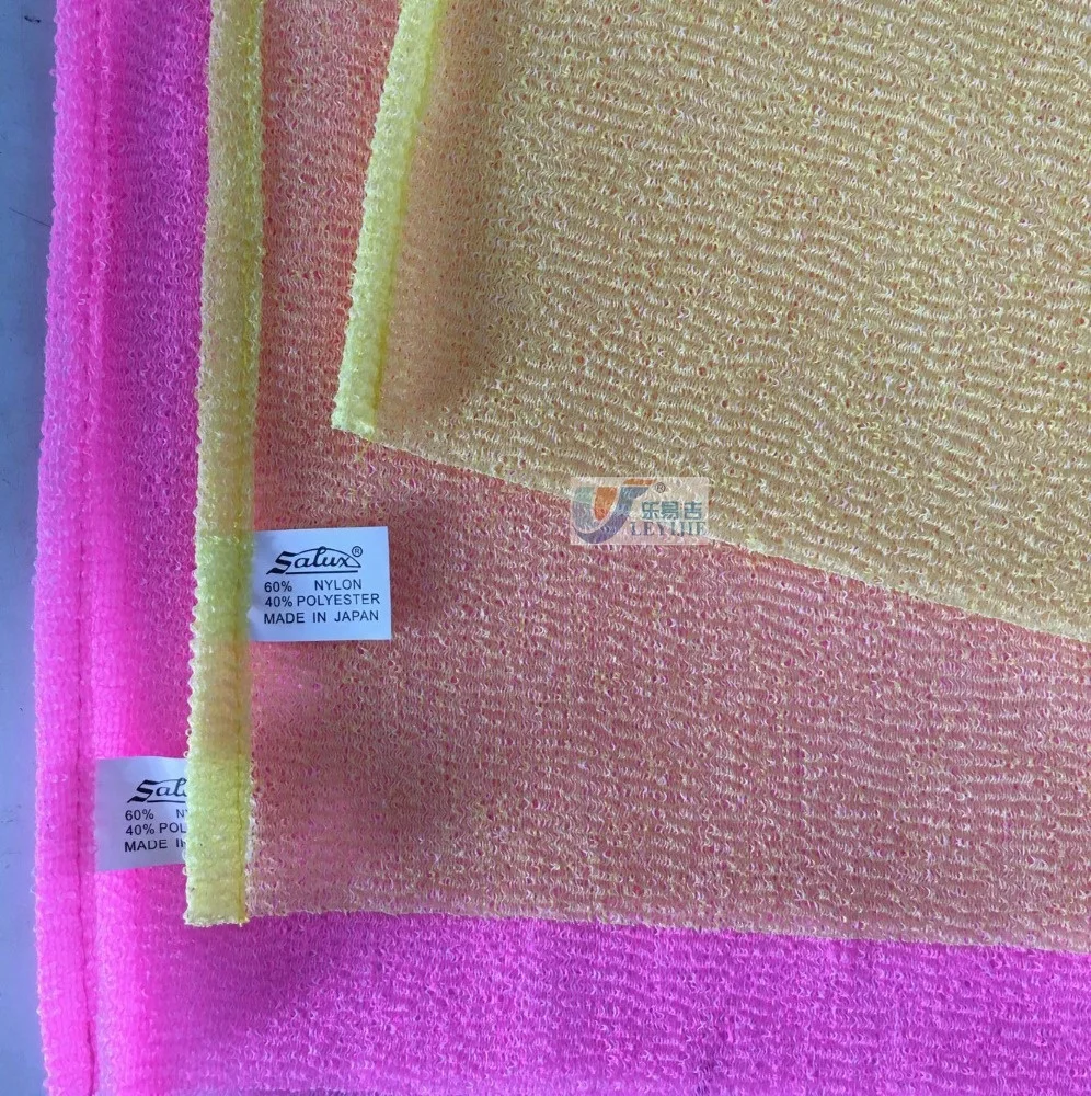 40% Polyester mix 60% Nylon Bath Towel Fabric For Japanese Beauty Skin Care Wash Cloth Towels