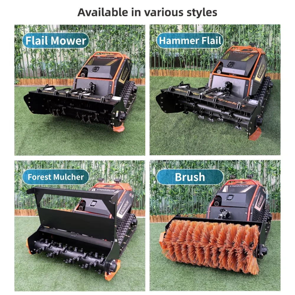 もふっとオオカミ 【新作】 フォレスト STコンプ 【kiyoさまリクエスト】 Vigorun MTSK1000 - Remote Controlled Tracked Forestry Mulcher