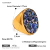 Crushed Dome Ring Oval gold