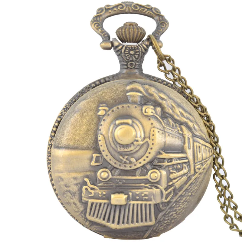 Индивидуальные винтажные часы в стиле ретро со шлейфом, черный и серебристый механизм, кварцевые карманные часы со шлейфом и цепочкой