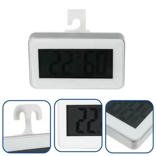 Plastic Cheap Wall Kitchen Wall Mounted Household Thermometers Thermo-hygrometer LCD Big Digital Display Room Greenhouse Use