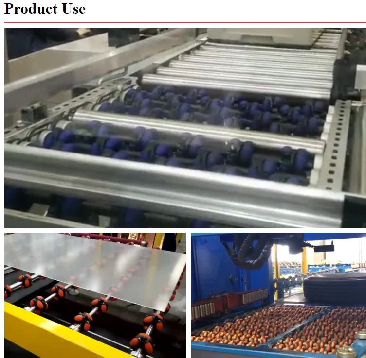Factory Price Low Friction Load Bearing ZOTY2LH-40 Nylon Plastic 2 Ways Forklift Omni Track Wheel Conveyor Roller
