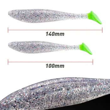 Cheery OEM T Tail Shad Swimbait Silicone Soft Bait for Bass & Freshwater Fish Artificial Seawater Fishing Lure – Soft Lure – view 5