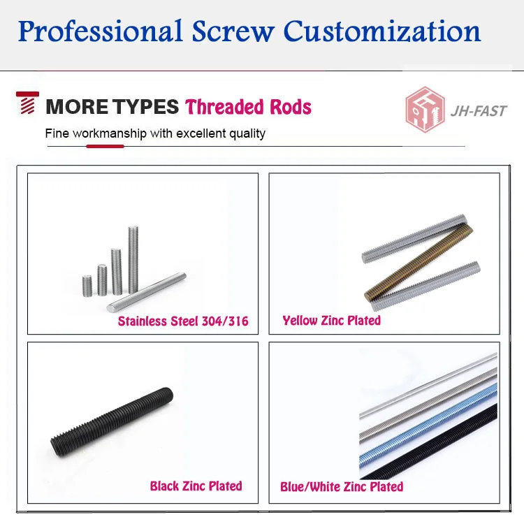 Din975 Ss304 Stainless Steel Threaded Rods Full Threaded Studs & Threaded Rods Buy Din975