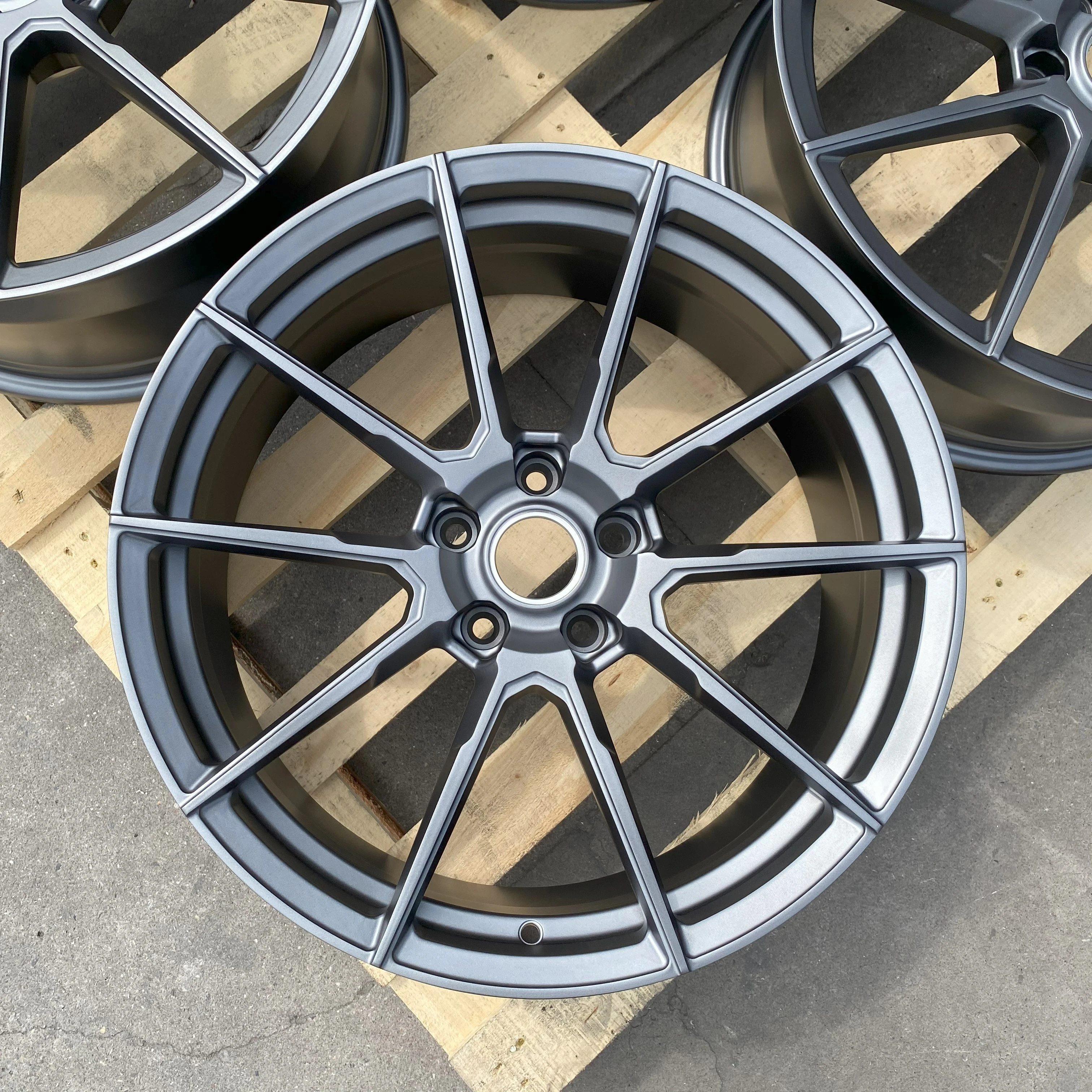 GVICHN matte black luxury custom forged wheels for sports car 16 - 26 inch aluminum alloy rims 5x112 5x114.3 5x120 wheel hub