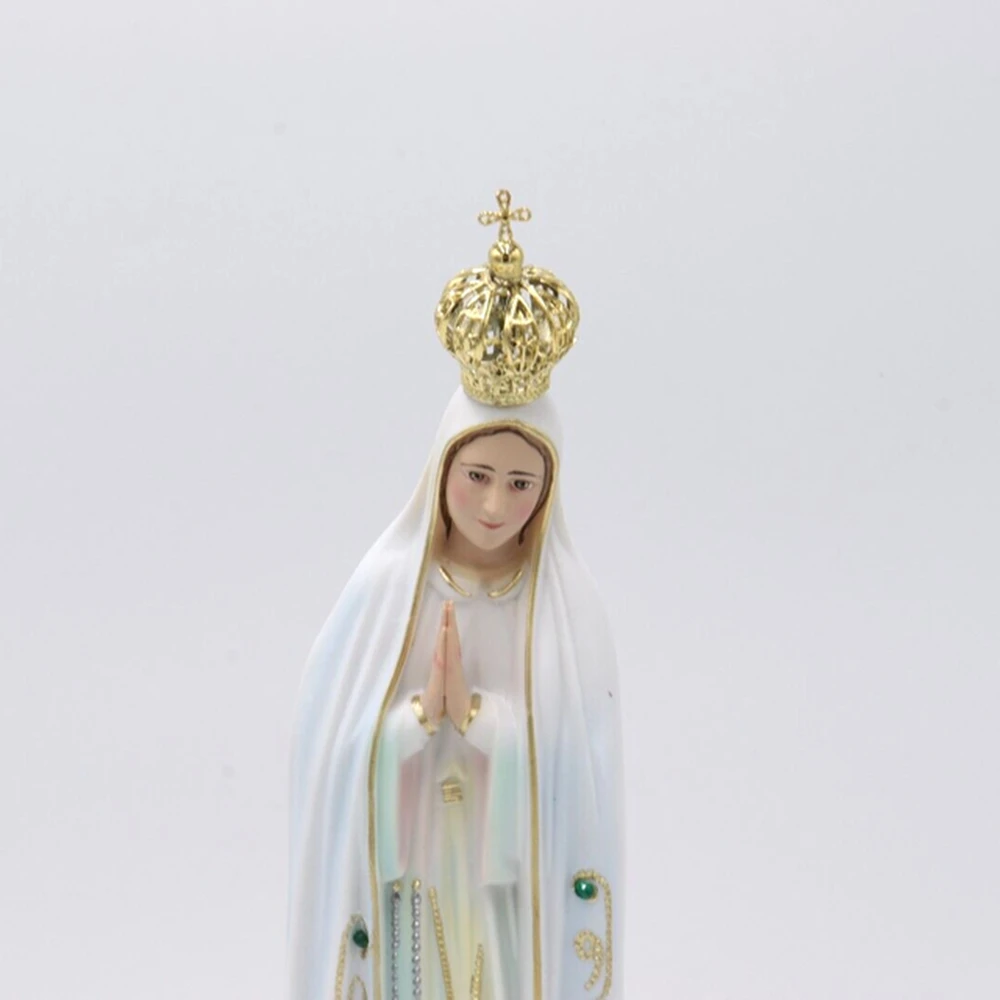 Religious Statue Our Lady of Fatima 9" Statue Figurine Virgin Mary Statue Christian Worship Sculpture