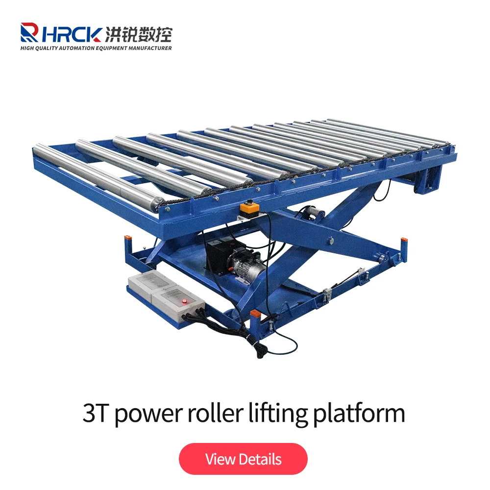 Lifting table belt type hydraulic mobile platform scissor type lifting table factory