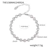 steel white zircon bracelet