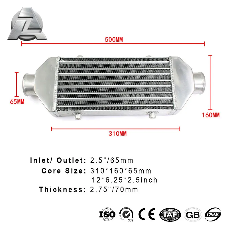 Custom Radiator Intercooler Alibaba.com: Customized 310x160x65MM aluminum intercooler radiator for ...