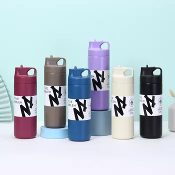 Portable Japanese-Style Stainless Steel 304 Mug Outdoor Sports Kettle with Logo Printing Business Gift Vacuum Flask Bottle