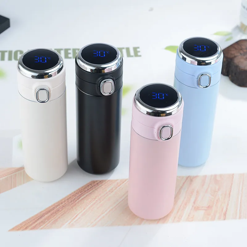 320ml Cute Thermos Bottle Coffee Mug Smart Temperature Display