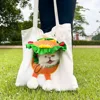 Sac bandoulière 381, fond blanc, motif hamburger