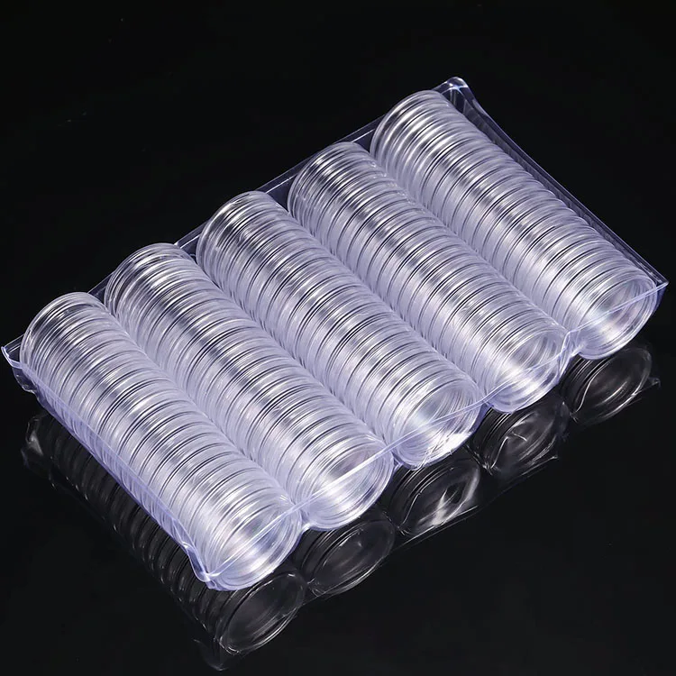 Arkham Horror Coin Capsules - Clear Round Token Storage Cases 25mm | Durable Acrylic, Dust-Proof, and Adjustable Gasket Arkham Horror Coin Capsules - Clear Round Token Storage Cases 25mm | Durable Acrylic, Dust-Proof, and Adjustable Gasket
