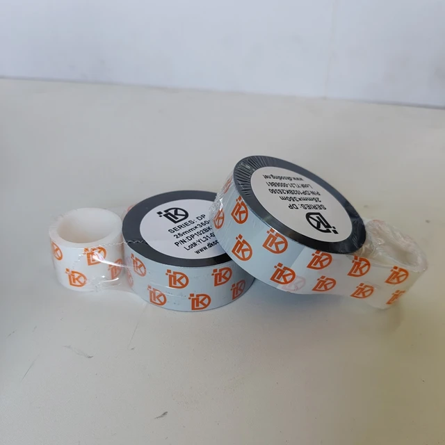 DP25mm*350mBK Dikai D241/D118i TTO Heat Transfer Coding Machine Ribbon Packaging Labeling Machine High Temperature PET Film for 4