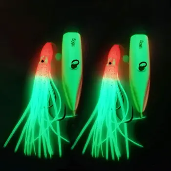 Cheery 40g-200g Saltwater Fishing Lure Artificial Bait Metal Head Skirts Octopus Slow Jig Inchiku Squid Lures for River Fishing – Metal Jig – view 4