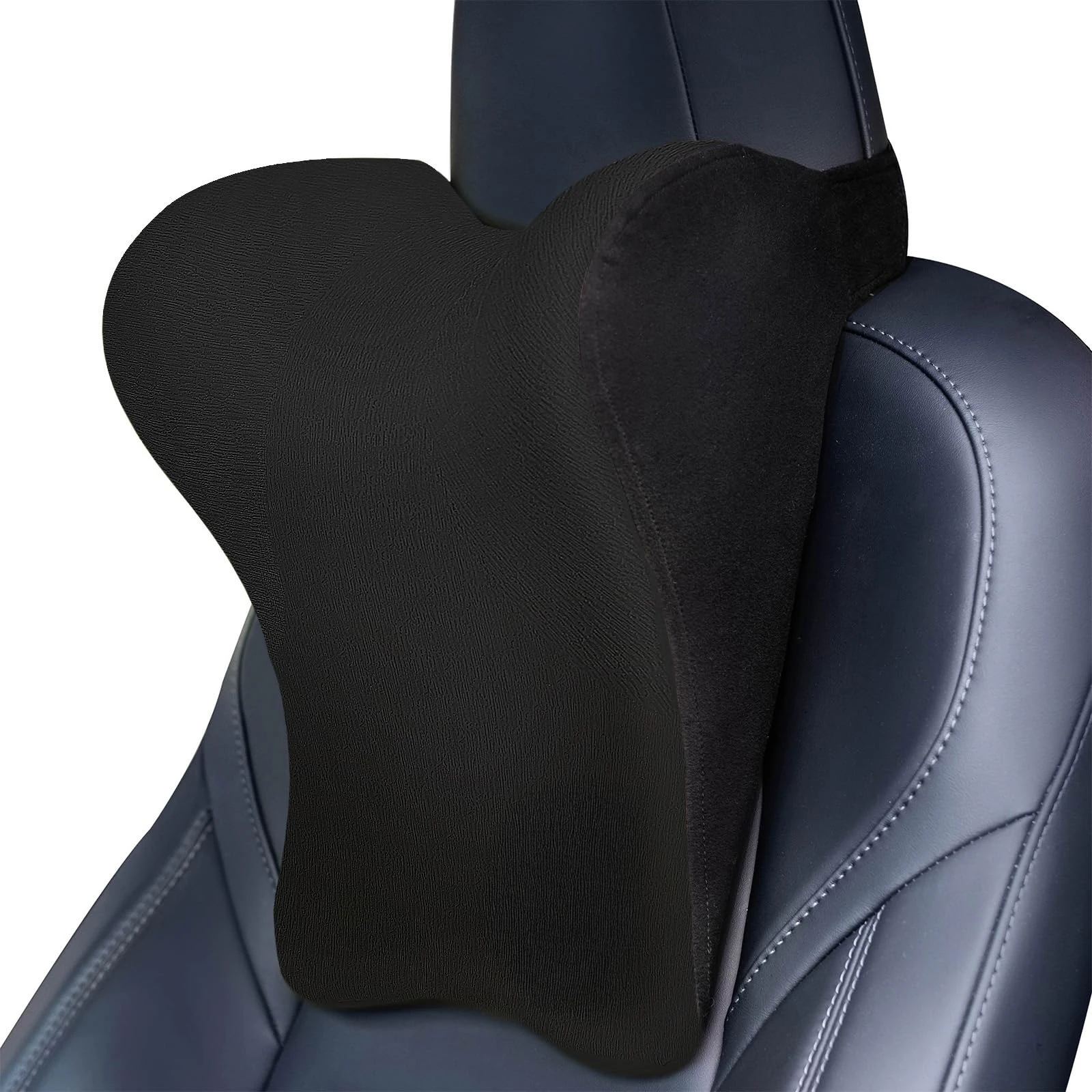 Grosir Bantal Leher Mobil Desain Ergonomis Padat, Sandaran Kepala Busa Memori Bernapas dengan Bantalan Duduk & Bantal Pendukung yang Dapat Dilepas