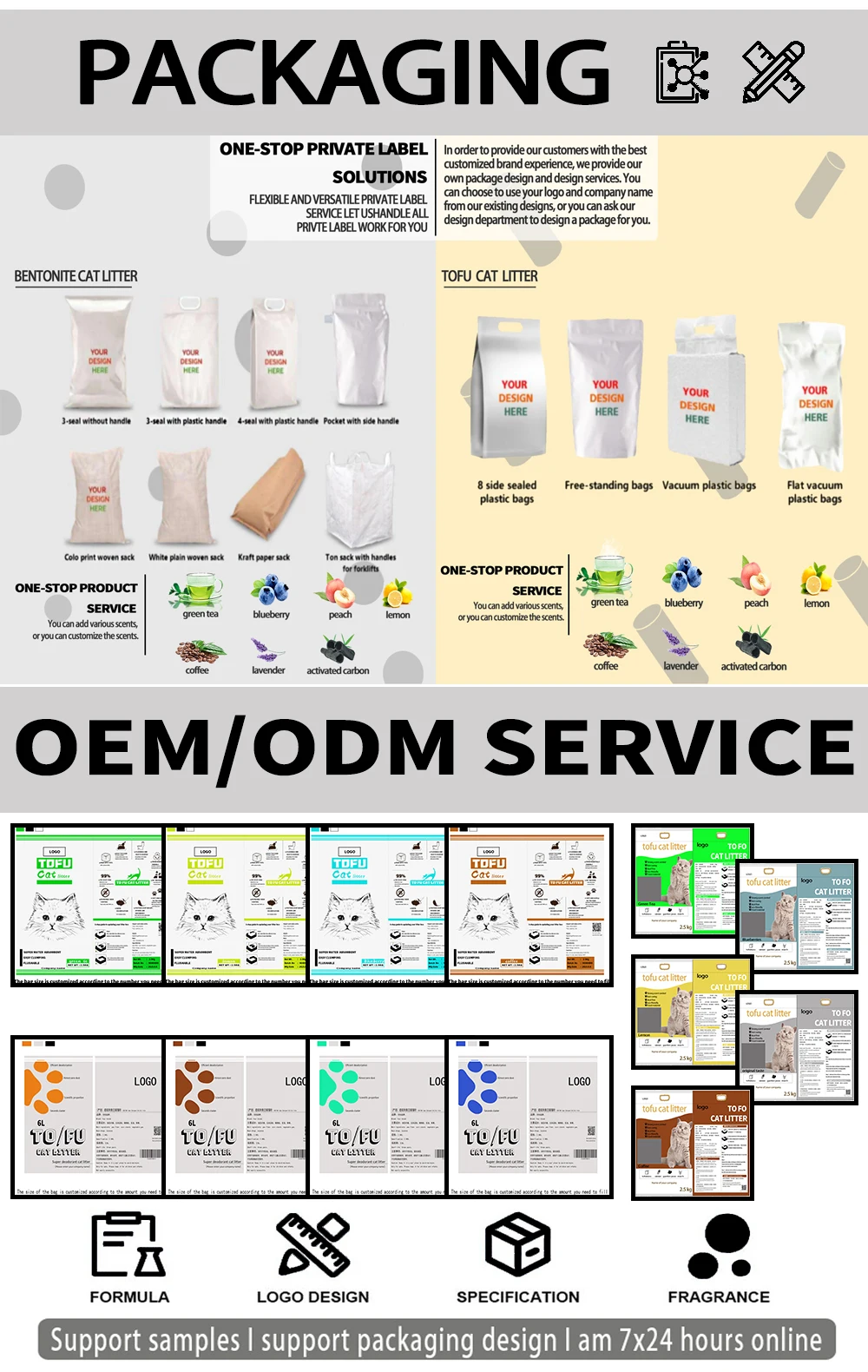 Supplier Oem Dust Free Easy Clean Cat Litter Sand Premium Strong